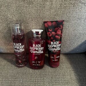 Bath & Body Works Black Raspberry Vanilla Body Wash Set